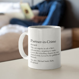 Mug Partenaire Dans Crime Photo Boyfriend Cadeau
