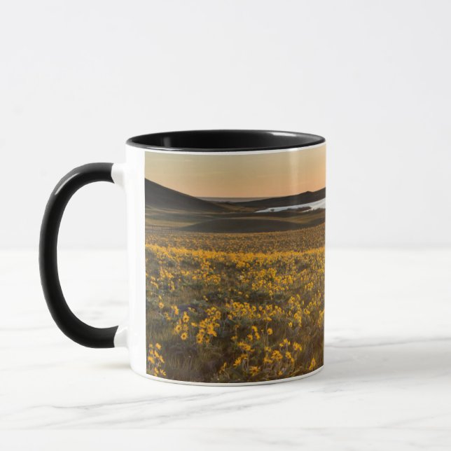 Mug Parterre de fleurs sauvages de Balsamroot à feuill (Gauche)