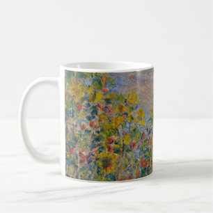 Mug Parterres de fleurs à Vétheuil, paysage impression