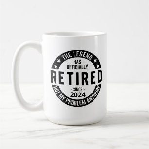 Mug parti de la retraite, retraite de 2024, régime de 