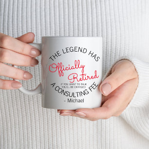 Mug Parti de retraite des femmes hommes officiellement