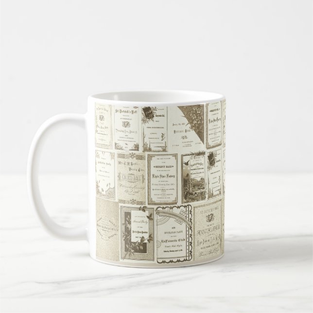 Mug Parti des invitations du club Sepia d'Elgin Illino (Gauche)