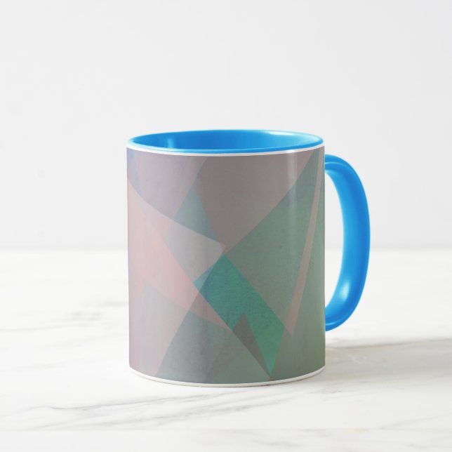Mug Particules volantes Abstraites | Formes géométriqu (Devant droit)