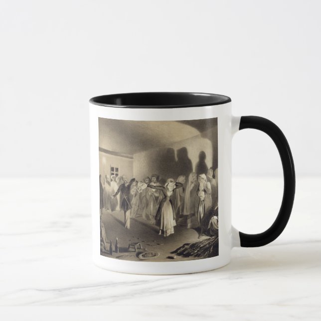 Mug Partie de danse chez Kagha-Choura, Dagestan, plat (Droite)