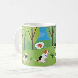 Mug Partie sauvage de chien dans la nature
