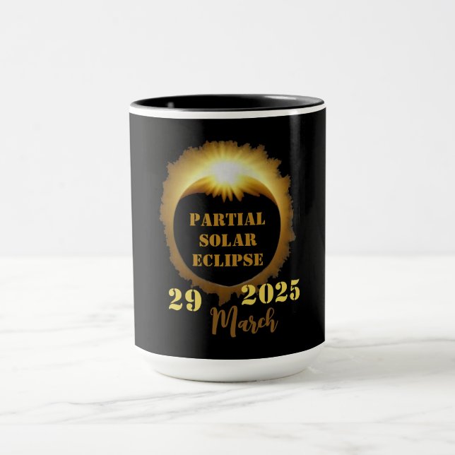 Mug Partiel Solaire Eclipse Event 2025 Viewing Party (Centre)