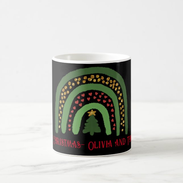 Mug Parties scintillant arc-en-ciel rouge or vert (Centre)