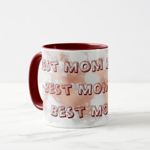 Mug Parties scintillant Blanche Luxe Marbre Rose Blanc