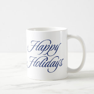 Mug Parties scintillant Bleue Joyeuses Fêtes Cadeau Mu