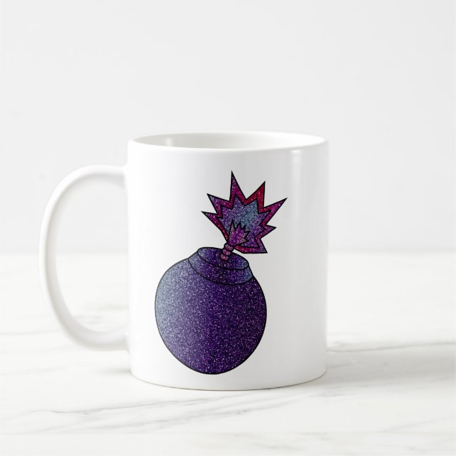 Mug Parties scintillant Bombe Galaxie (Gauche)