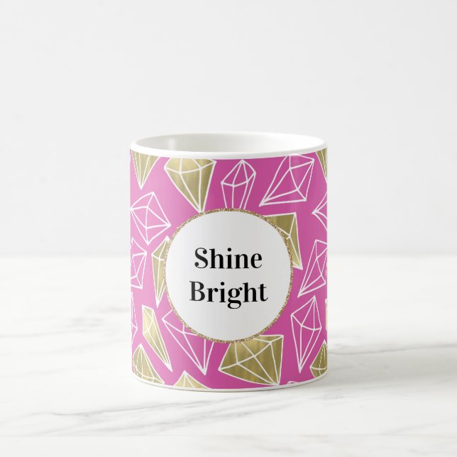 Mug Parties scintillant Chic Pink Gold Diamonds (Centre)