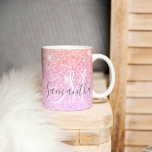 Mug Parties scintillant colorée moderne étincelle Nom<br><div class="desc">Parties scintillant colorée moderne étincelle Nom personnalisé</div>