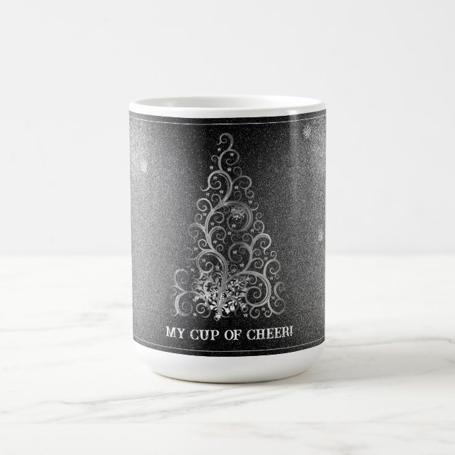 Mug Parties scintillant d'arbre de Noël et flocons de  (Centre)