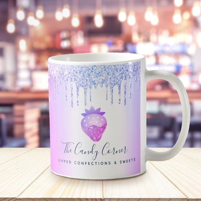 Mug Parties scintillant de confection aux fraises pour (Créateur téléchargé)