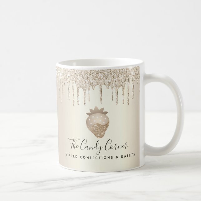 Mug Parties scintillant de confection de fraises tremp (Droite)