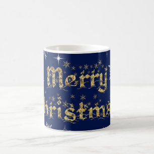 Mug Parties scintillant de Noël simple et élégante