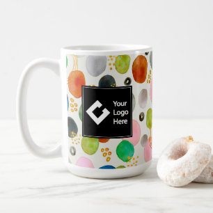 Mug Parties scintillant d'or de galet Abstrait + votre