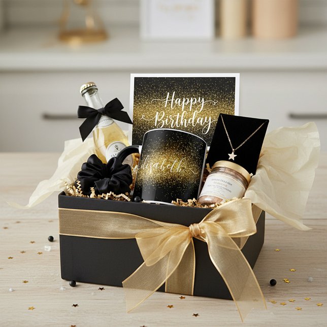 Mug Parties scintillant dorée personnalisée classique (Créateur téléchargé)