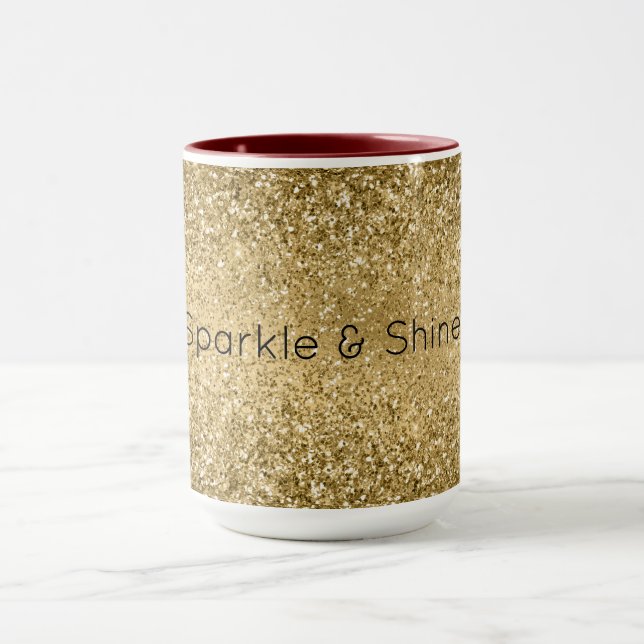 Mug Parties scintillant Glitzy Gold Glam     (Centre)