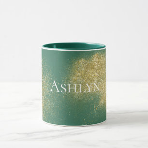 Mug Parties scintillant Green Gold Glitzy