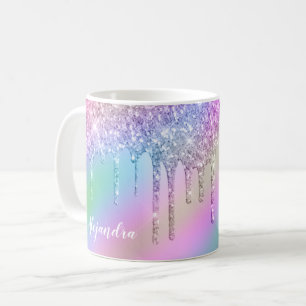 Mug parties scintillant holographique élégante et colo