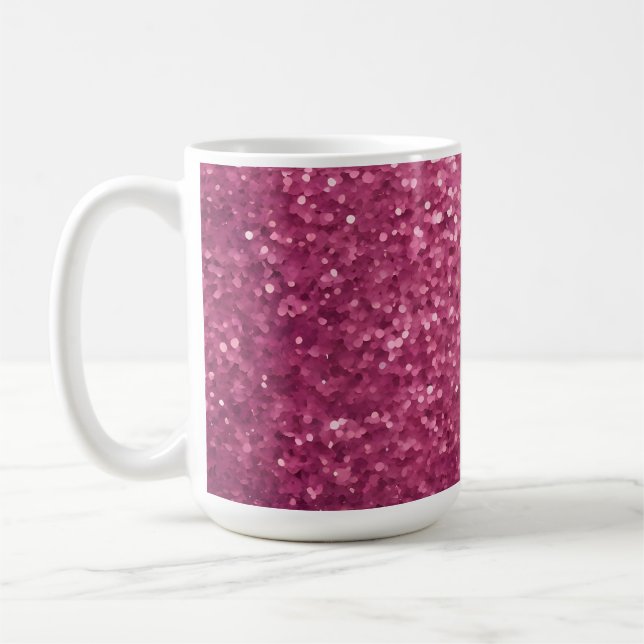 Mug Parties scintillant Luxe Glam rose (Gauche)