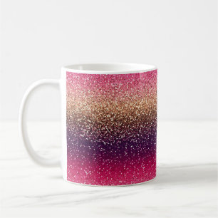 Mug Parties scintillant Ombre or rose