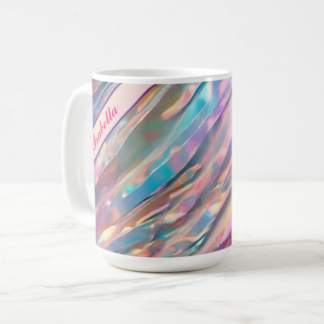 Mug Parties scintillant Opal Holographique Collection  (Devant gauche)