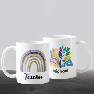 Mug Parties scintillant or élégant Rainbow Professeur