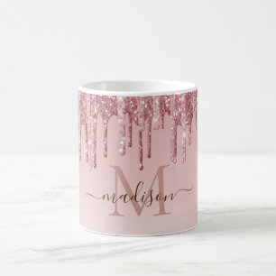 Mug Parties scintillant rose chic Monogramme OtterBox 