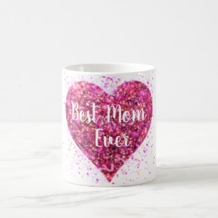 Mug Parties scintillant rose étincelle coeur meilleur 