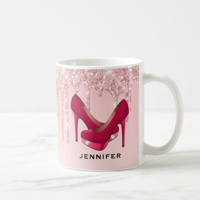 Mug Parties scintillant roses modernes et talons hauts (Droite)
