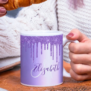 Mug Parties scintillant violet pourpre Lecteurs de mét