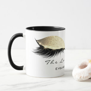 Mug Parties scintillantes d'or blanc de studio de