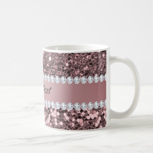 Mug Parties scintillantes et diamants roses à la mode (Droite)