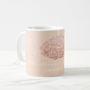 Mug Parties scintillantes roses de confettis d'or de