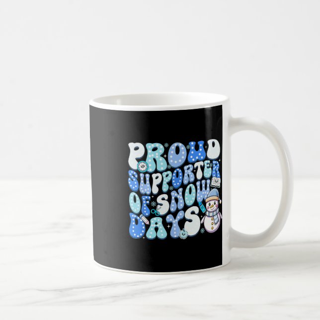 Mug Partisan Fier De Jours De Neige Prof Drôle _2  (Droite)