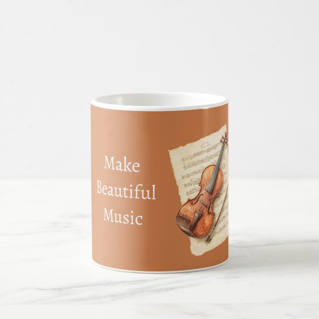 Mug Partition de musique pour violon (Centre)