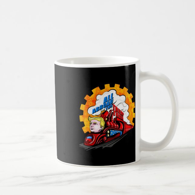 Mug Partout dans le train Trump 2024 l'avenir est bril (Droite)