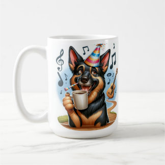 Mug "Party Pup - Célébration musicale avec café et joi