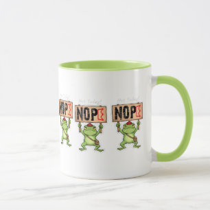 Mug Pas aujourd'hui ! Autocollant Grenouille Non