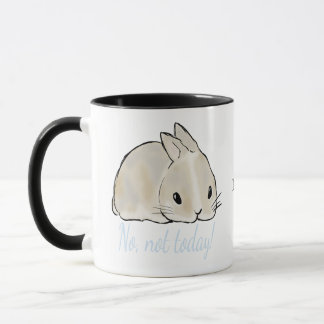 Mug Pas aujourd'hui, lapin