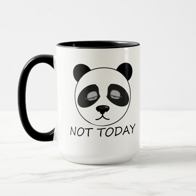 Mug Pas aujourd'hui Panda (Gauche)