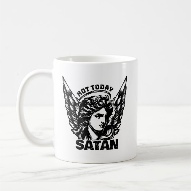 Mug Pas aujourd'hui satan Arc Angel Michael (Gauche)