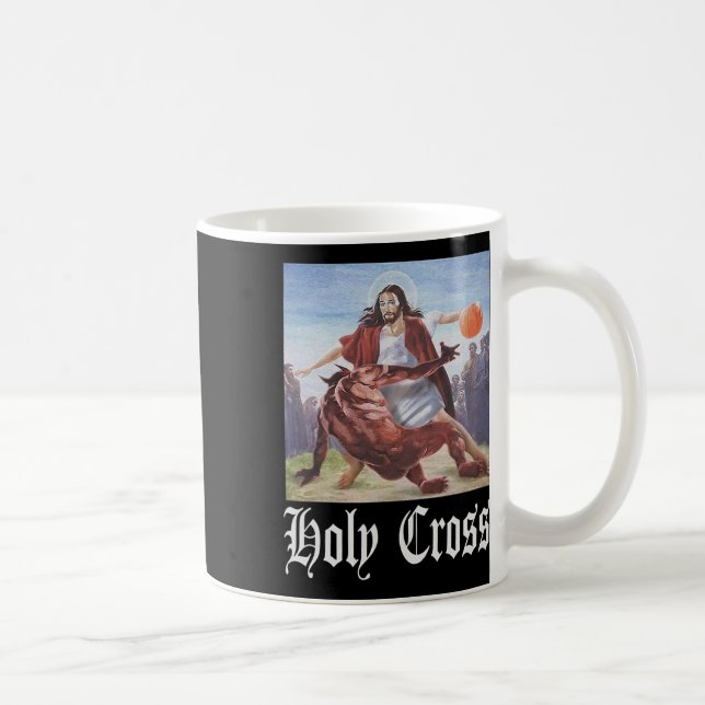 Mug Pas aujourd'hui Satan Jesus Crossover Bysketbyll H (Droite)