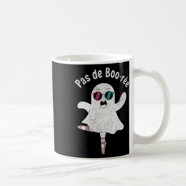 Mug Pas De Boo-rée Cute Ballerina Ghost Funny Ballet (Droite)
