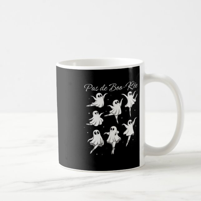 Mug Pas De Boo-rée Funny Ghost Ballet Dance Halloween (Droite)