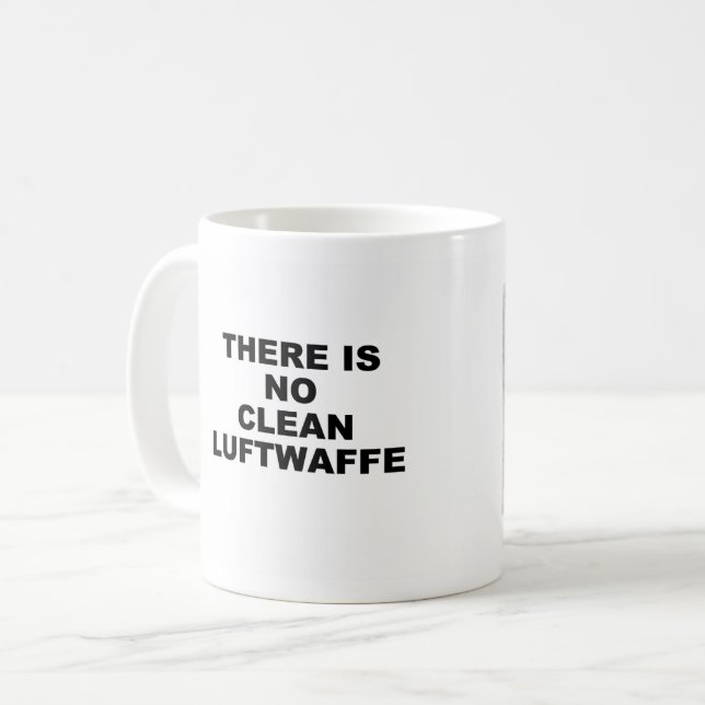 Mug Pas de boue propre Luftwaffe (Devant gauche)