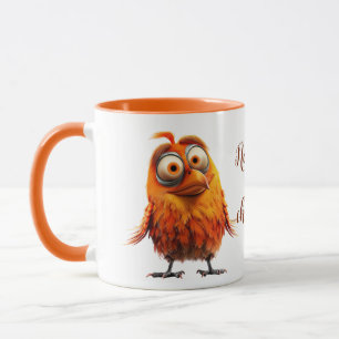 Mug Pas de café, pas de chirping drôle de boue d'oisea