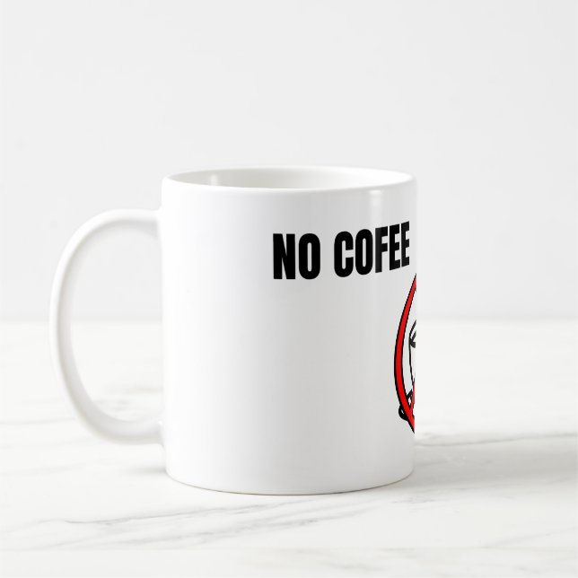 Mug Pas de café, pas de trading - Design humoristique  (Gauche)